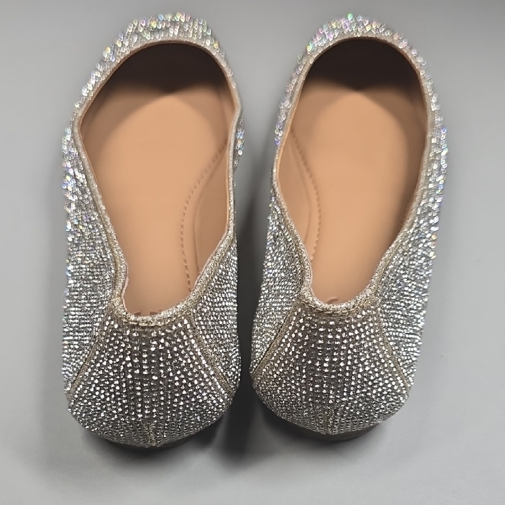 INC International Concepts Women's Glittering Silver Loafers - Picture 3 of 5
